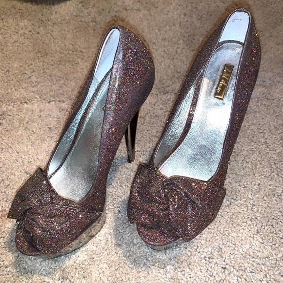 Wild Pair Shoes - Sparkly, 6in, peep toe